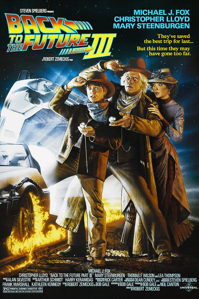 Back to the Future Part III movie poster